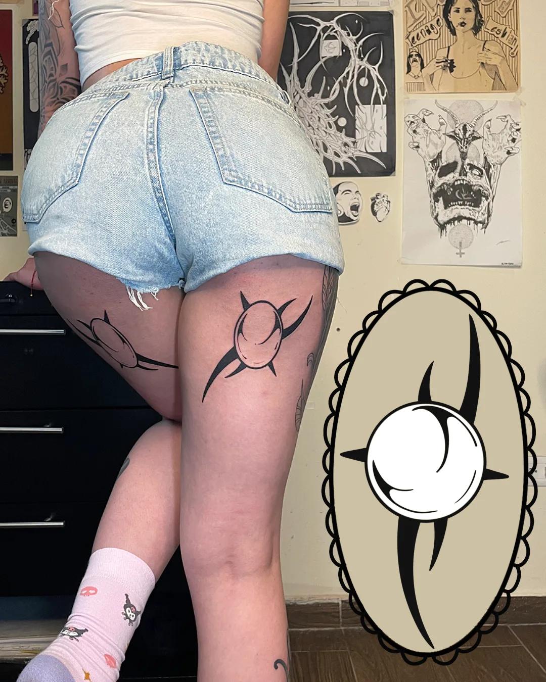 TRIBAL · MUSLO — proceso · diseño + resultado disponible para tatuar en Quito, Ecuador | SUXU Tattoo